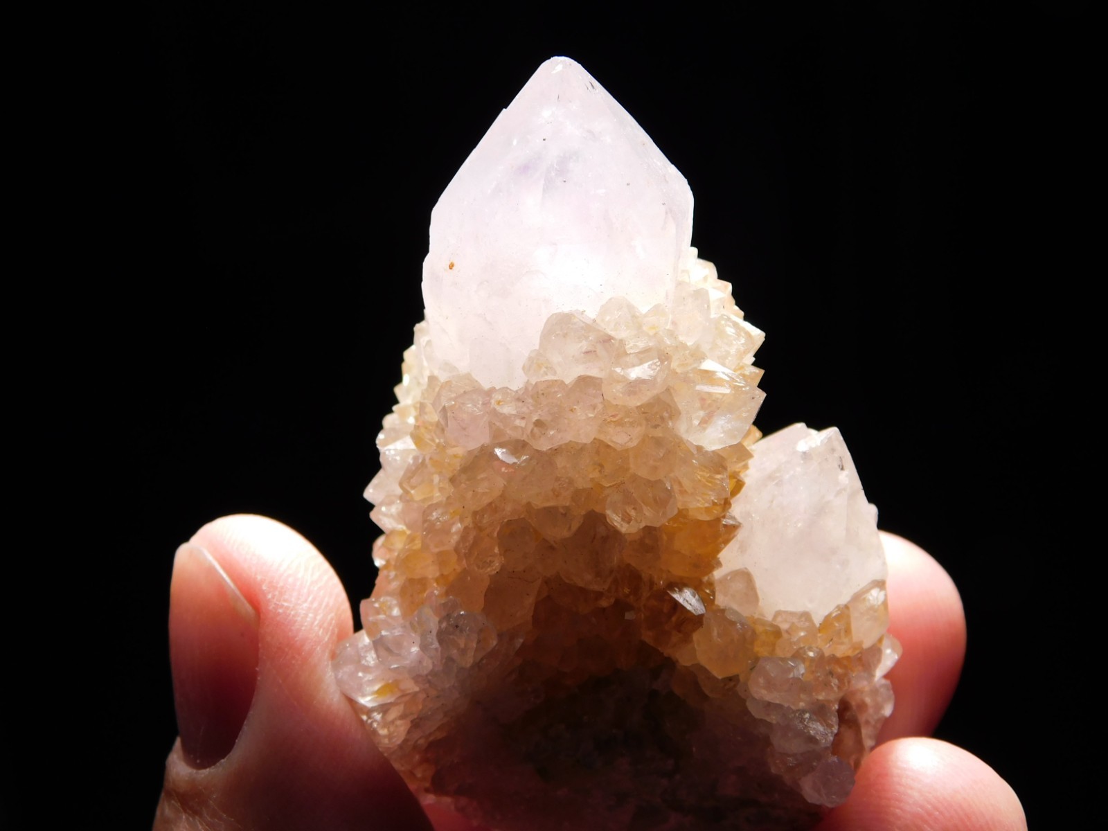 SPIRIT Quartz / CACTUS Quartz Ametrine Amethyst Crystal Cluster Africa 63.5gr