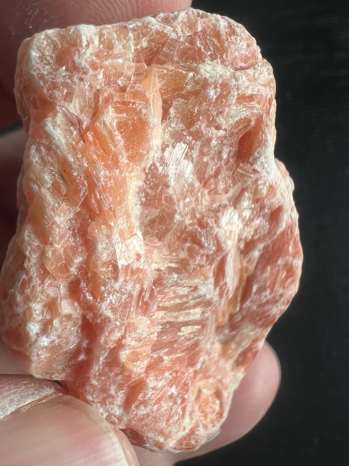 Large Raw Sunstone – Fire Calcite, Raw Sunstone Chunk 6×4.5cm 95g