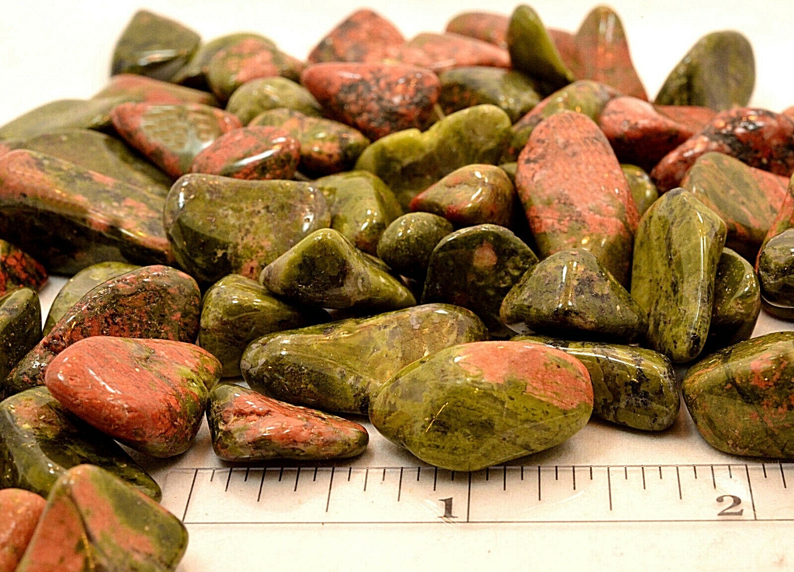 1/2 Pound Unakite 15-25mm Healing Crystals Tumbled Stones Reiki Psychic Vision