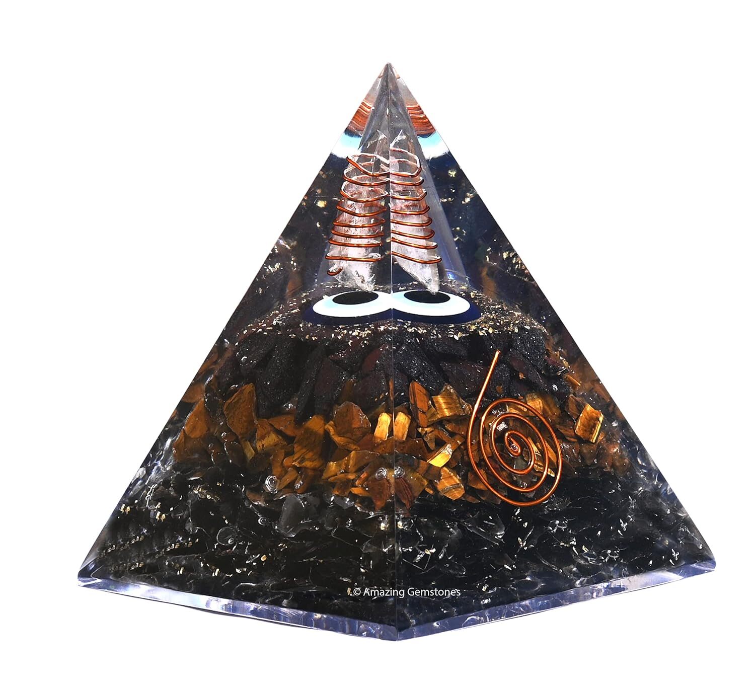 Organite Orgone Pyramid Extra Large 95 MM – Energy Ultimate Protection