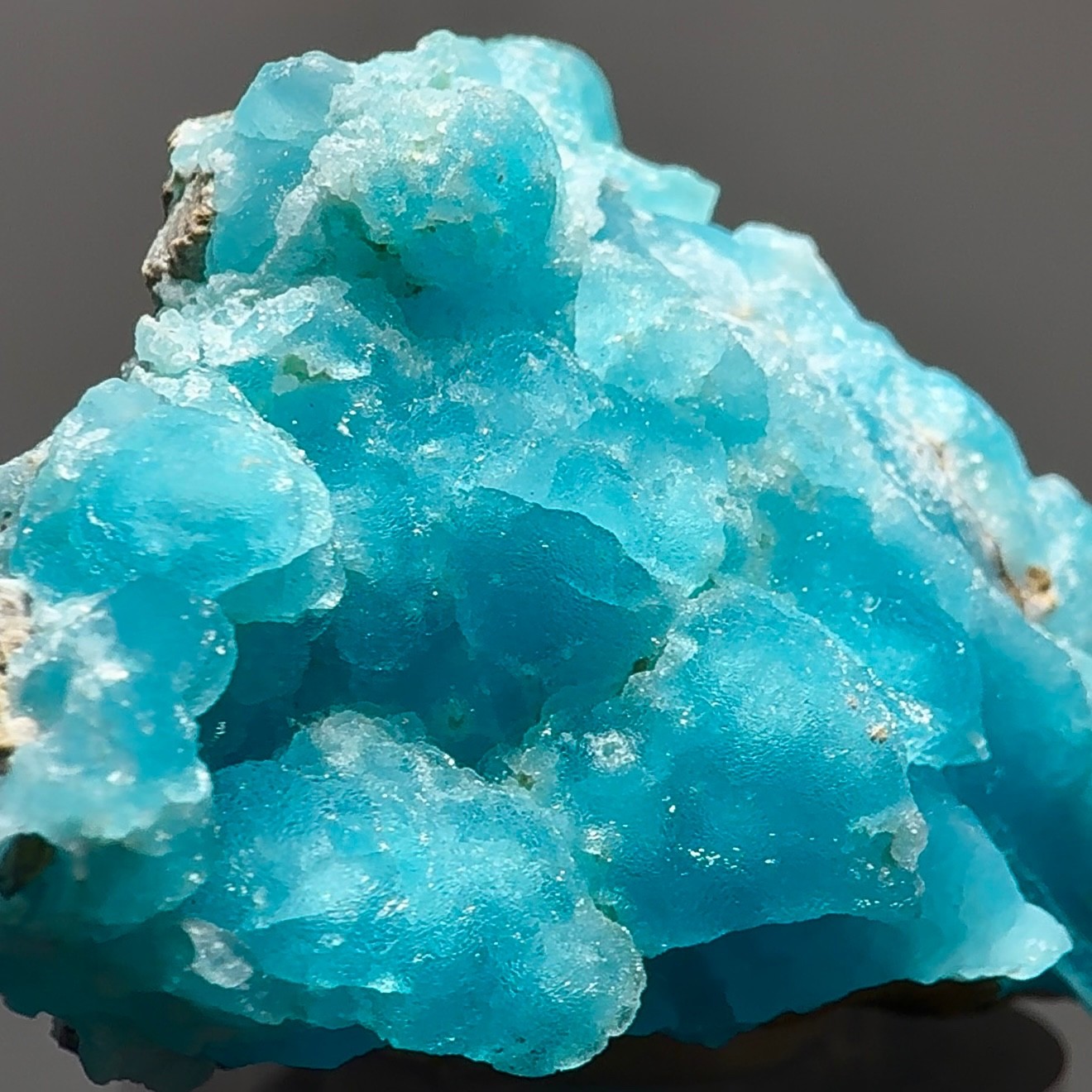 Rare Natural Gel Bubblegum Blue Hemimorphite Crystal – Turquoise Mineral – DRC
