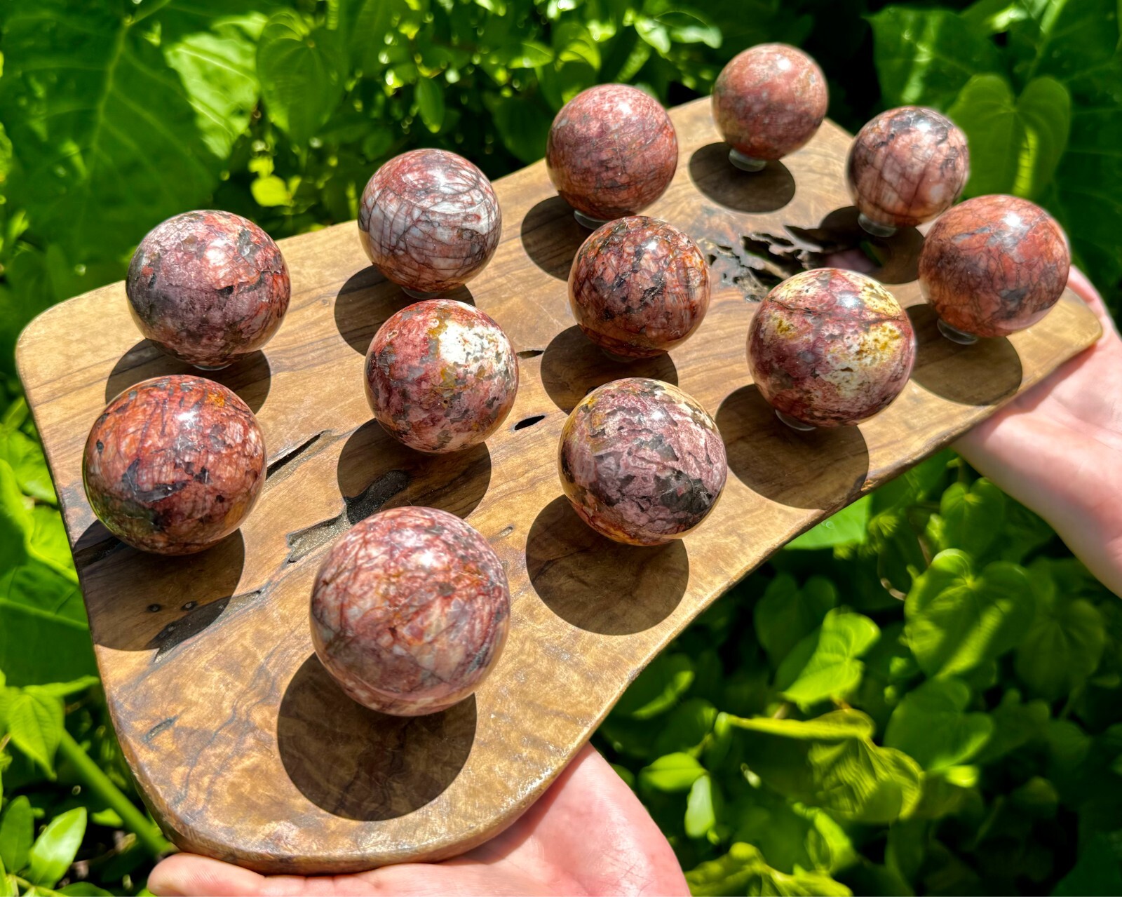 Red Moonstone Crystal Sphere LARGE 1.75 – 2″ Sphere (Natural Moonstone Sphere)