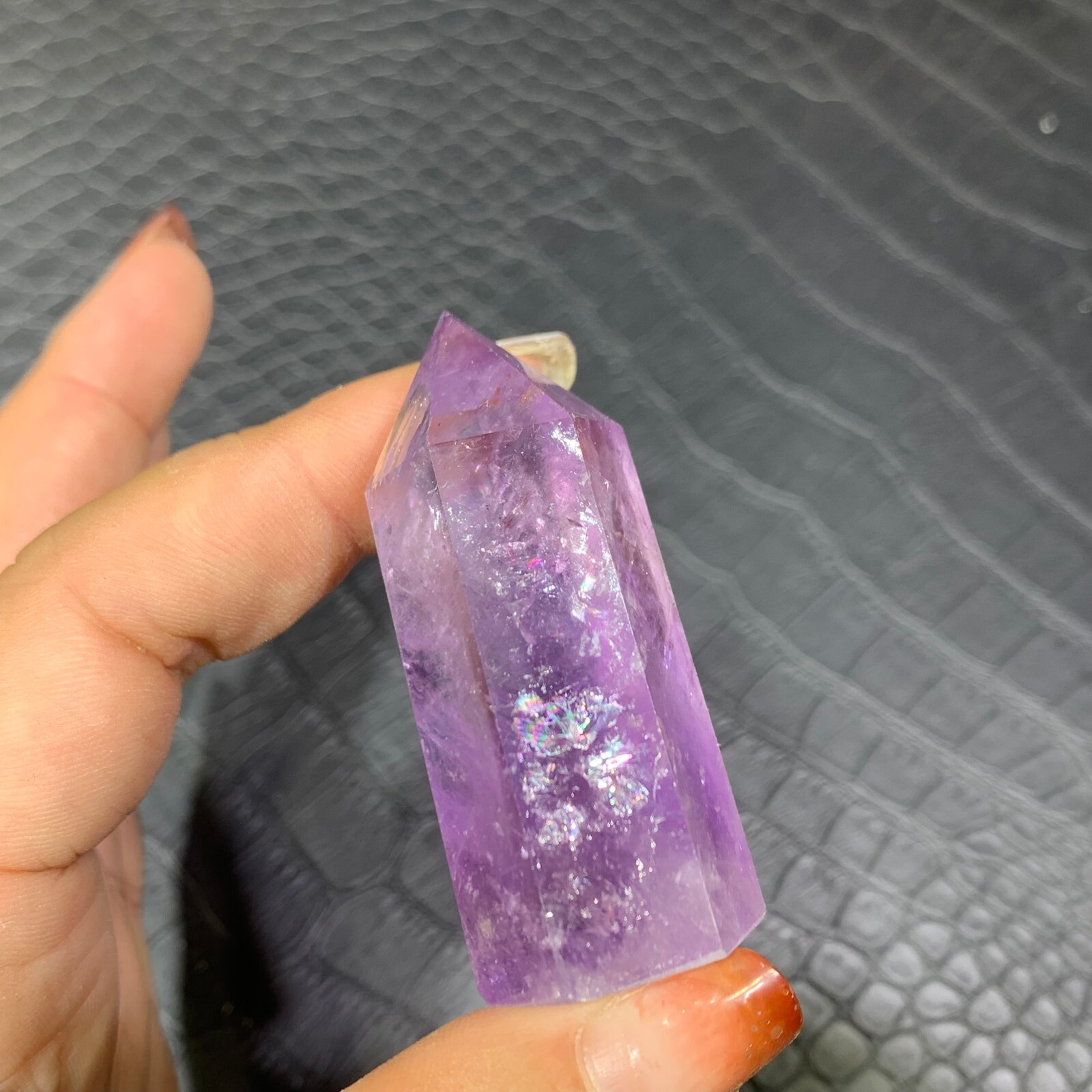 20pcs Natural amethyst citrine quartz obelisk crystal wand point healing random