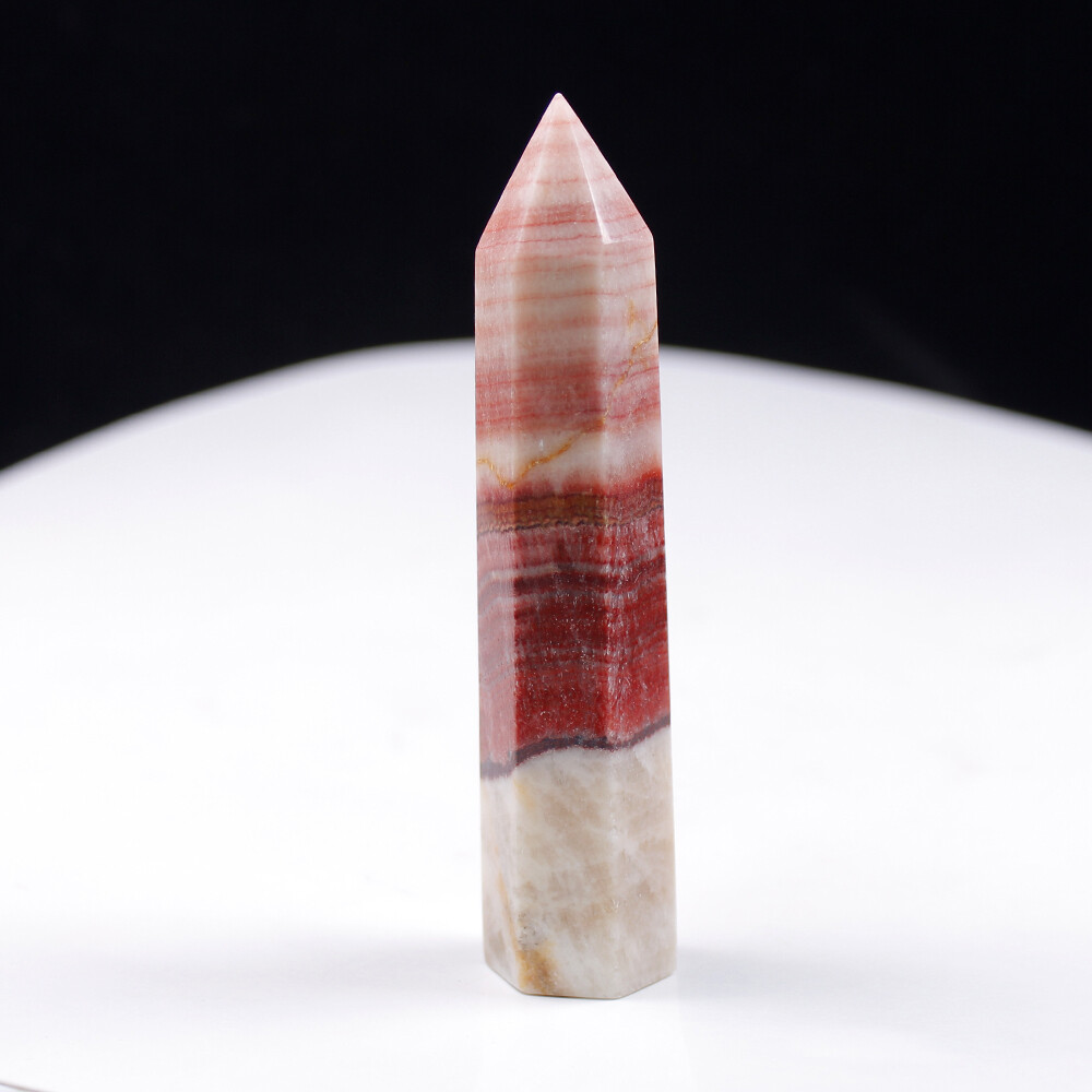 7-10CM Natural Rhodochrosite Crystals Obelisk Quartz Point Healing Gemstone