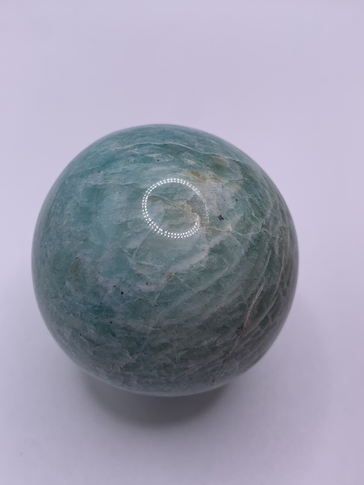 Amazonite Blue Crystal Sphere Ball Natural 4.8cm 153g – Hope Stone Gemstone AS2