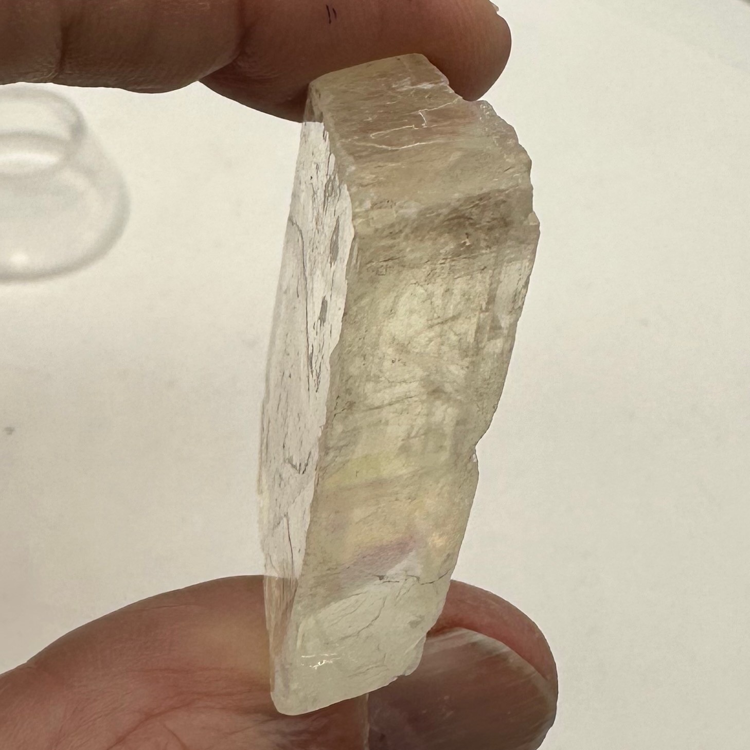 Optical Calcite Iceland Spar 33g Rectangular Display Specimen| 34x36x10mm| Clear
