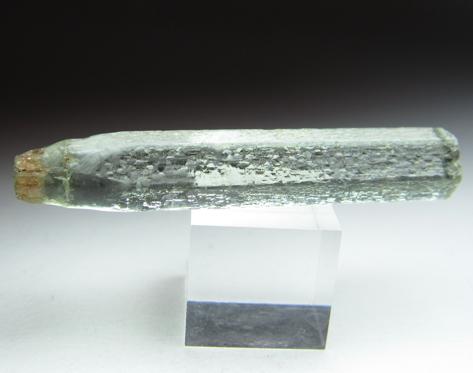 SPECTACULAR GLASSY ETCHED GEM AQUAMARINE BERYL CRYSTAL!!! SONGEA TANZANIA