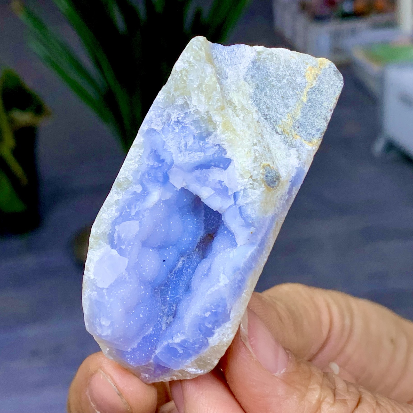 72G Natural blue textured agate specimens Healing