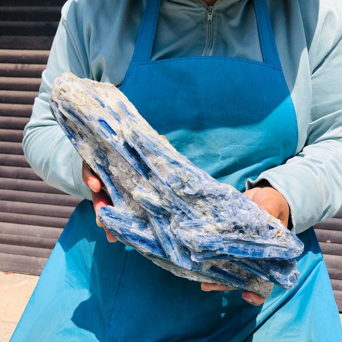 6.53LB Natural Blue Crystal Mineral Standard Rough Healing Specimen 5292
