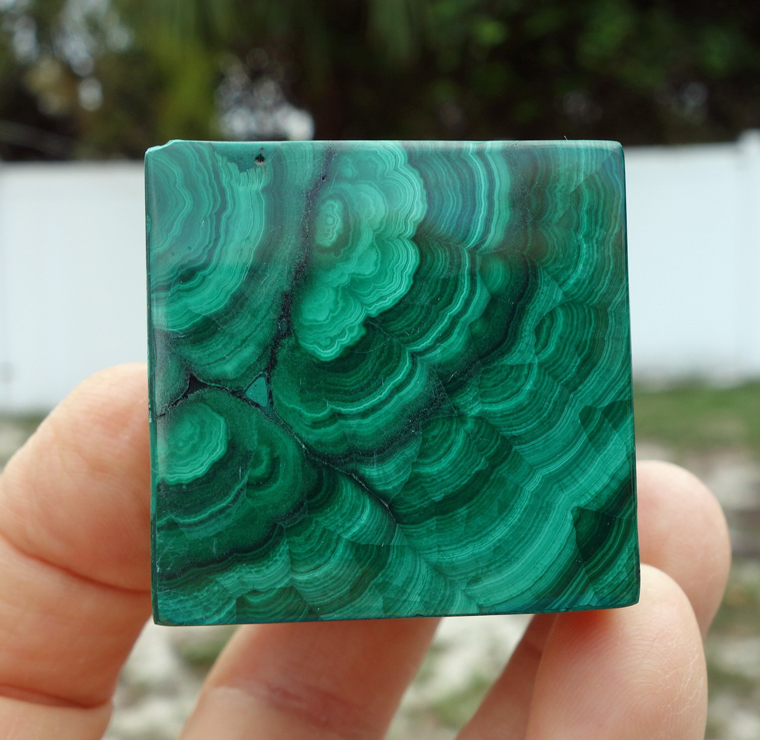 Solid Green MALACHITE CUBE Crystal South Africa For Sale