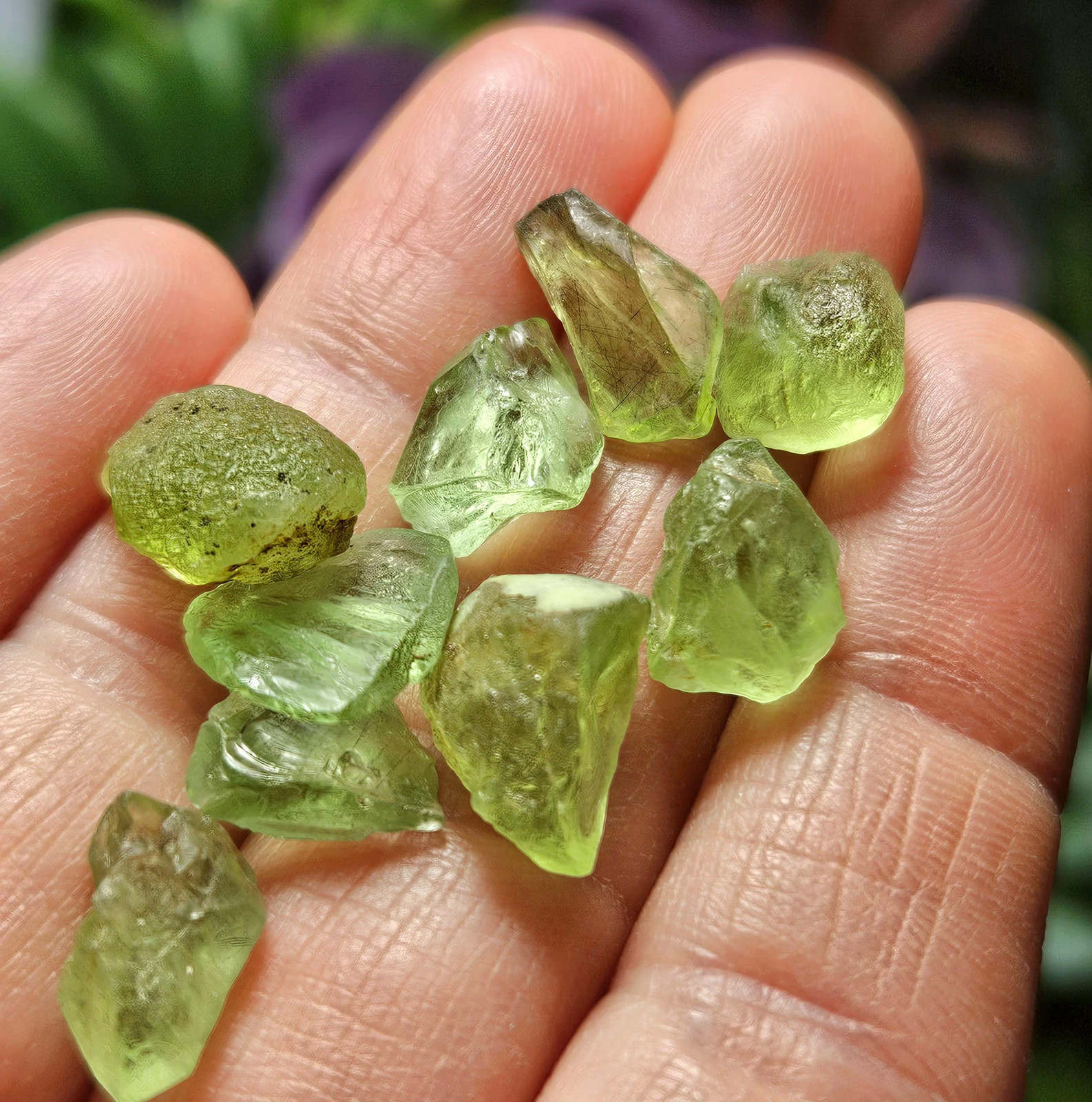 Raw Peridot Crystal