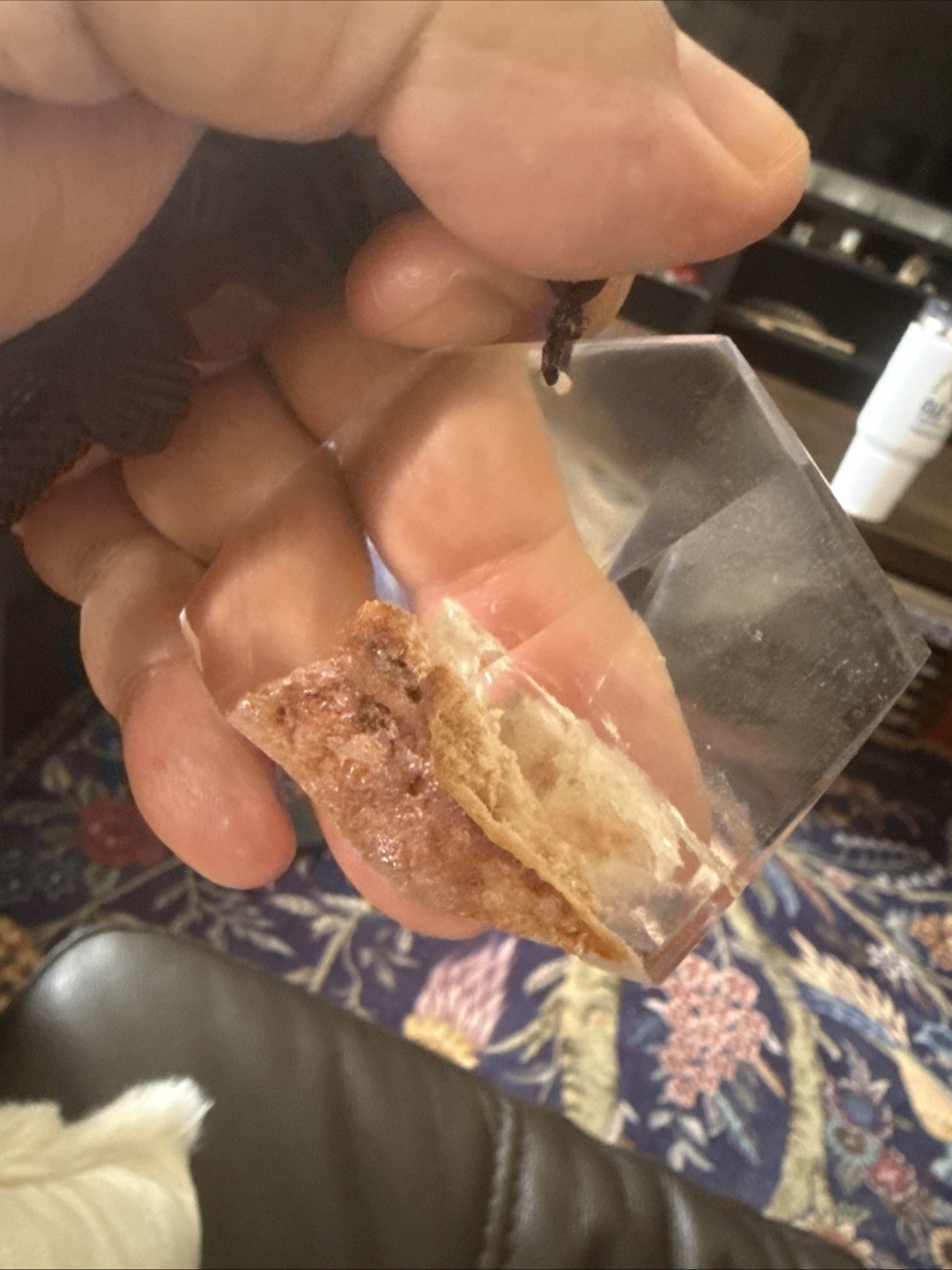 Golden Healer Quartz Palm Stone