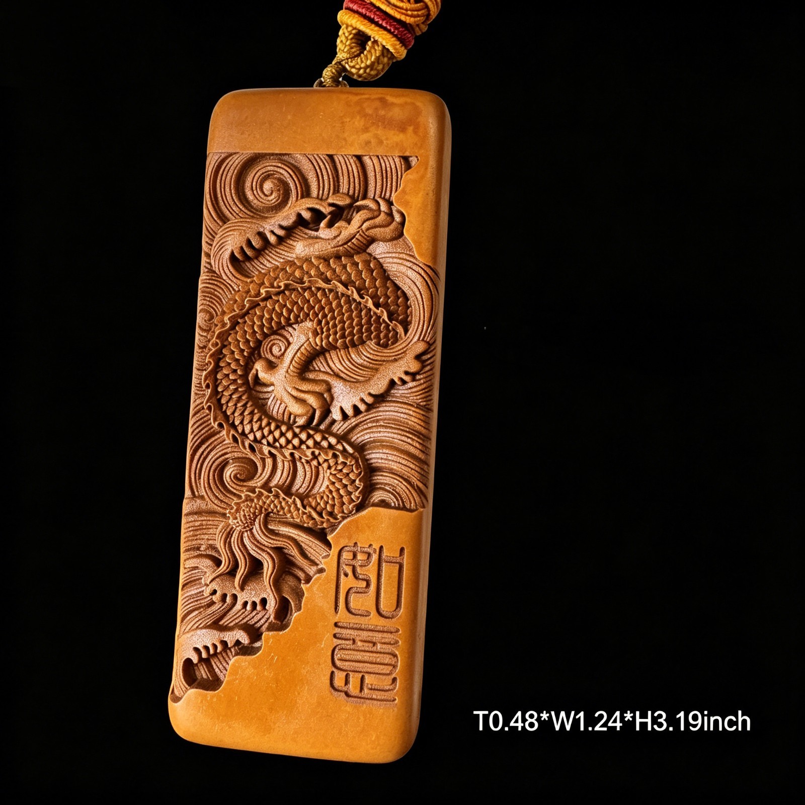 Natural Songhua Stone Double-sided Carved Dragon – Decor, Pendant or Hand Piece