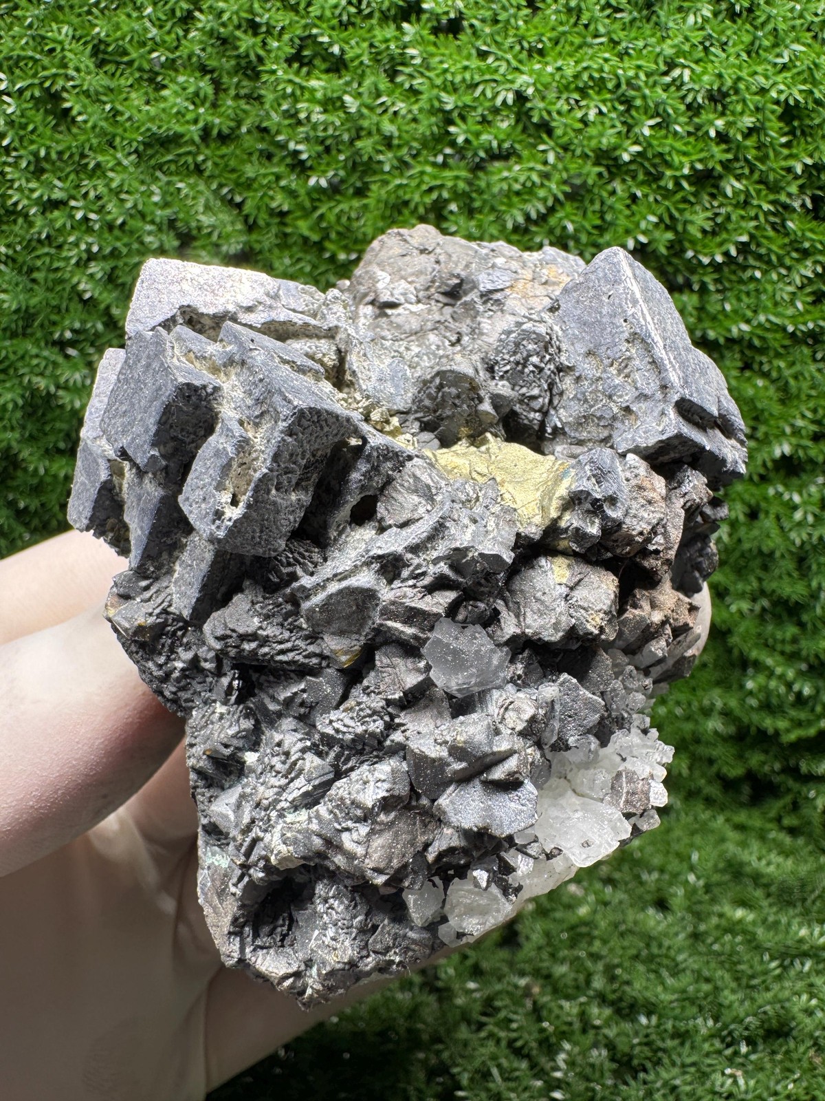 Crazy! SKELETAL GALENA With Strong Luster from The Mines! Rare Specimen! / F623