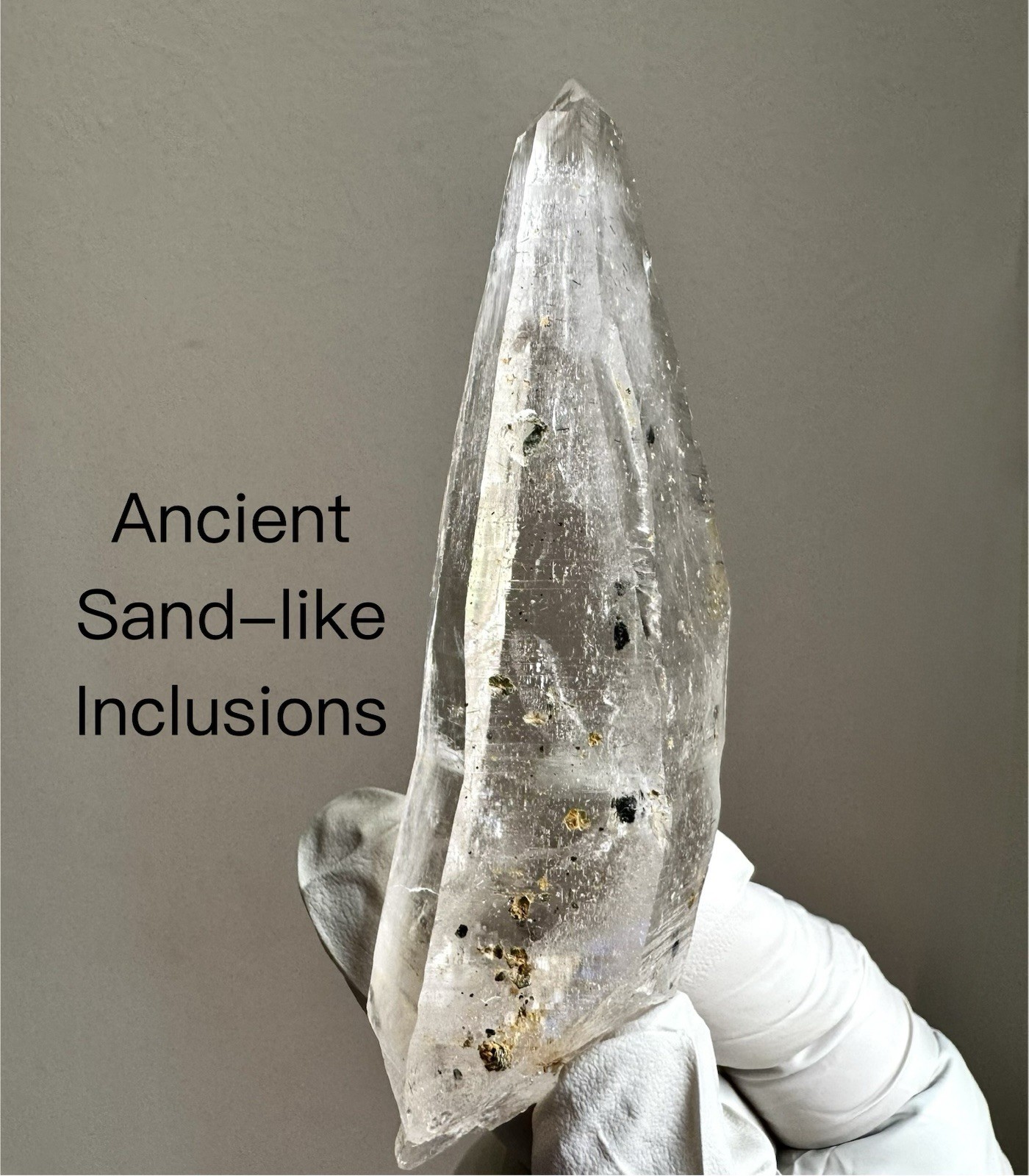 “Sealed Sand Blade” Ganesh Himalayan Quartz Akashic Graphite Inclusions Crystal