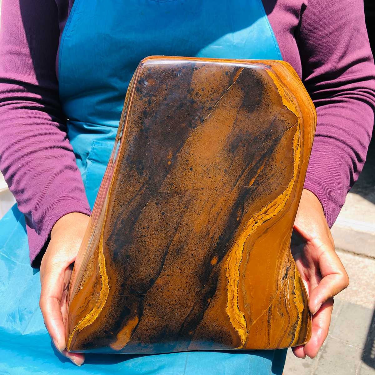 5780g Rare NATURAL Yellow tiger eye quartz crystal Specimen Healing stone
