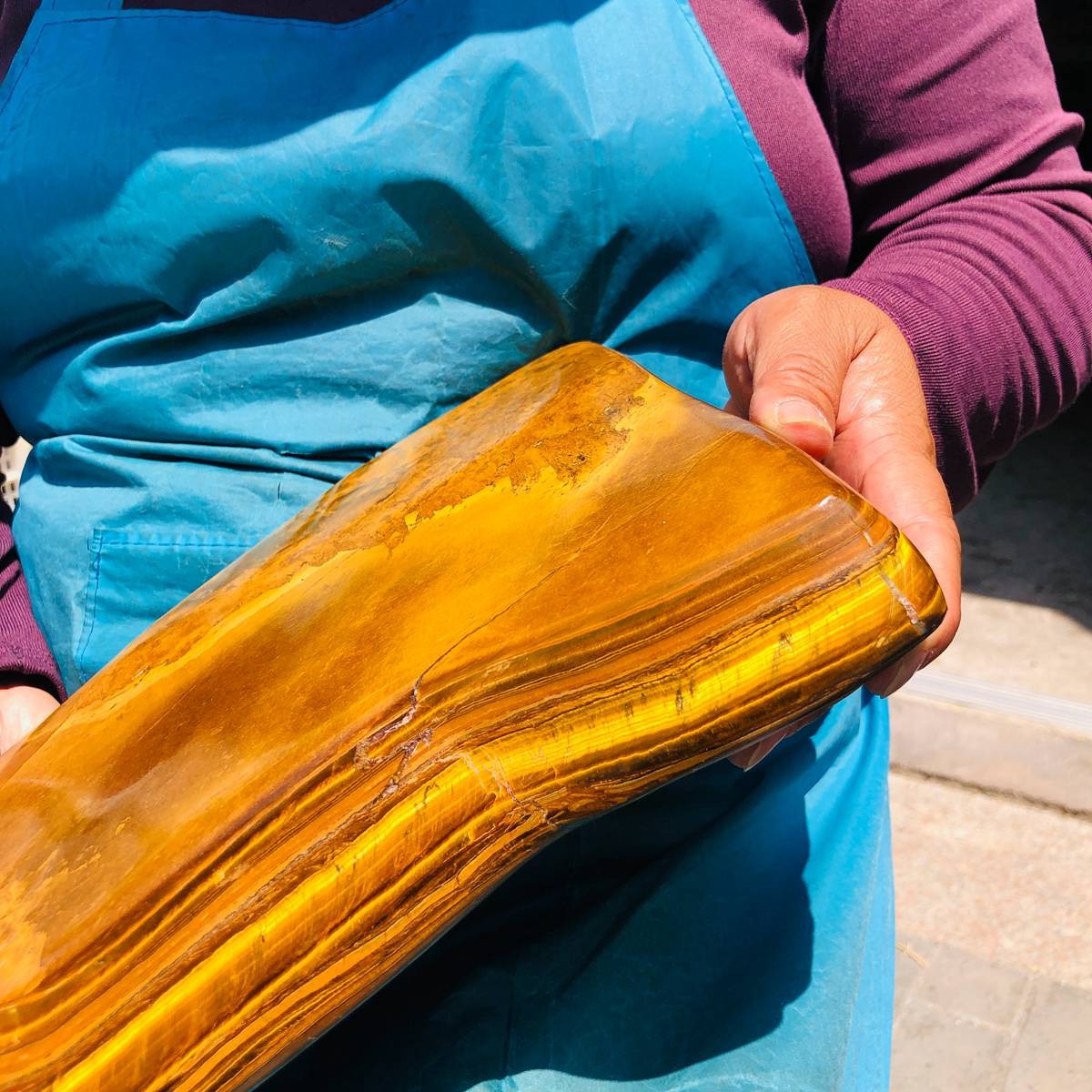 5780g Rare NATURAL Yellow tiger eye quartz crystal Specimen Healing stone