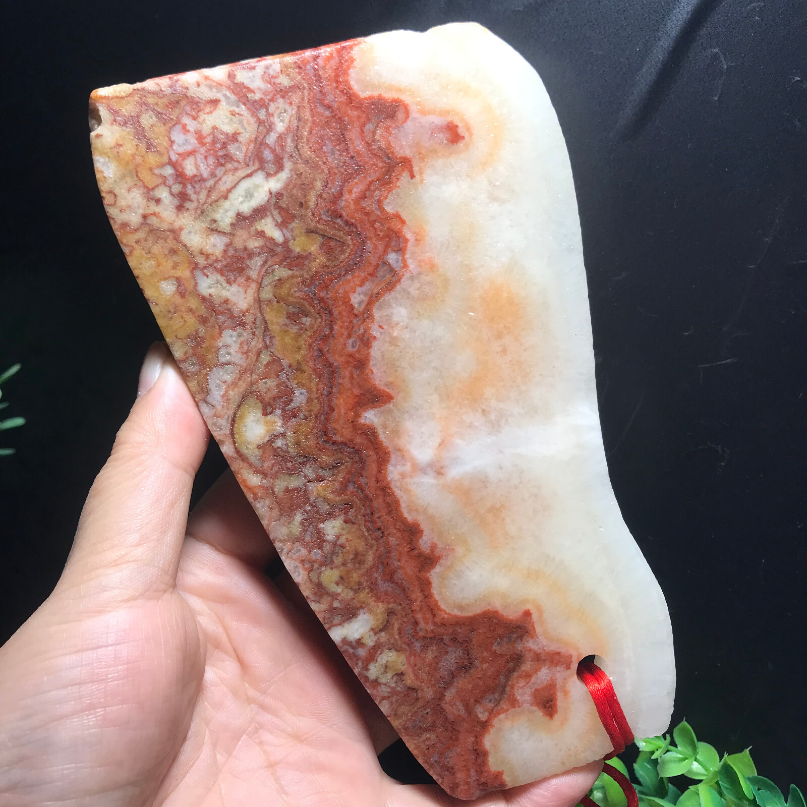 369g Natural Rare Pork stone quartz crystal Specimen Meditation Soothing 02