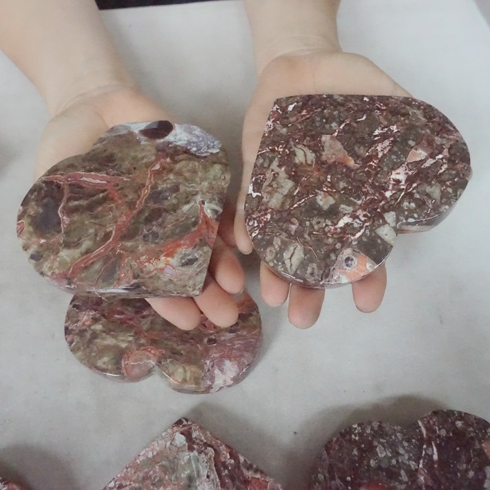 6LB 10 Natural Money Agate Wealth Abundance Crystal Heart Chakra Stone Healing