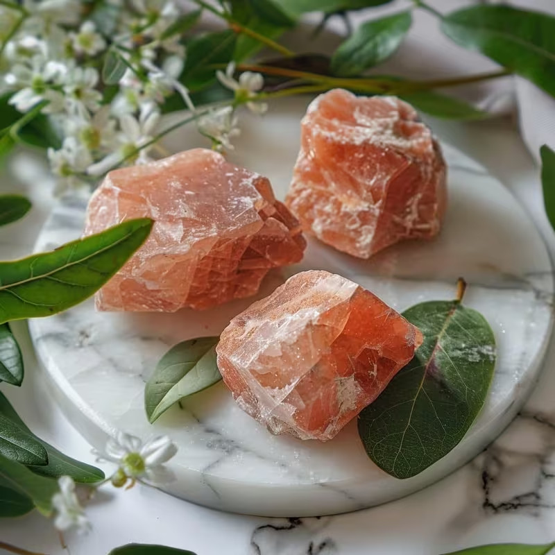 Raw Sunstone, Natural Unpolished Mineral Specimen, Healing Crystal Holiday Gifts