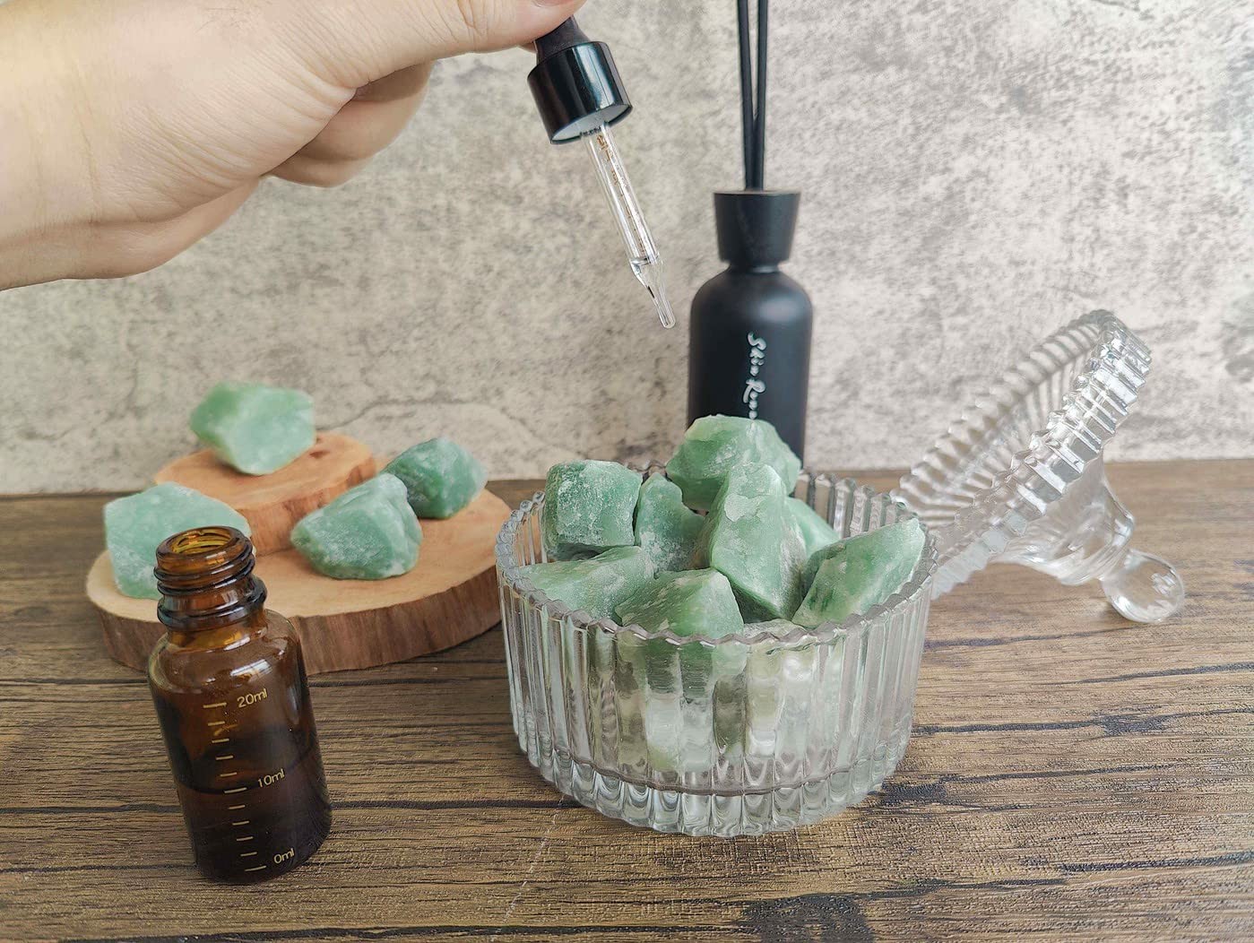 MAIBAOTA Natural Green Aventurine Crystals Bulk Raw Healing Crystal Stones 1″…