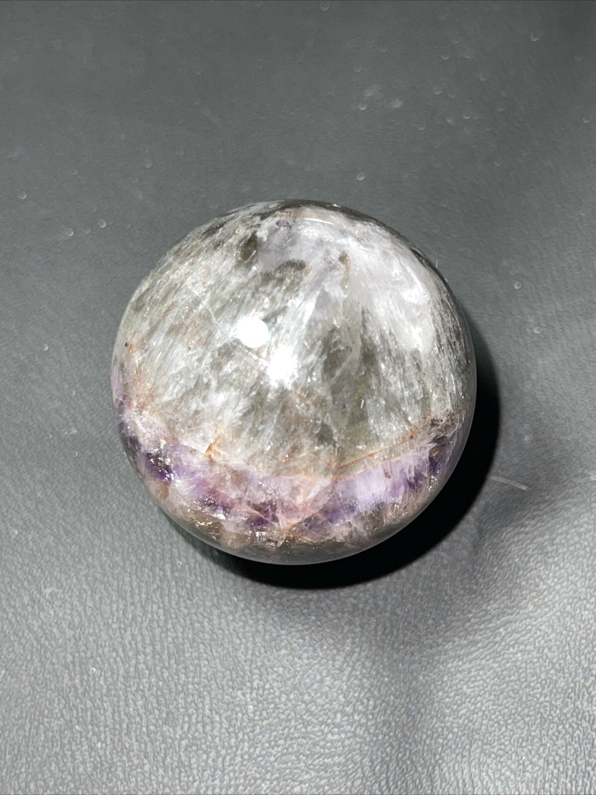 Auralite 23 Crystal Sphere Ball Orb With Flash And Rainbows 39.8mm 91g
