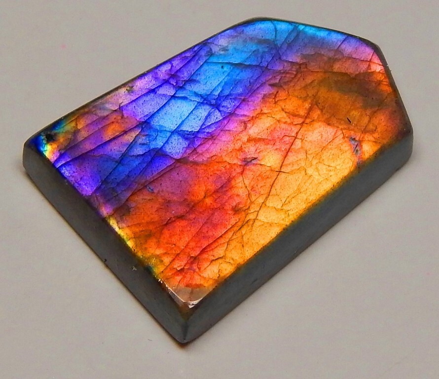 Natural Labradorite Slab, 1.25″ – 9″ High Flash Polish Labradorite, Pick a Size