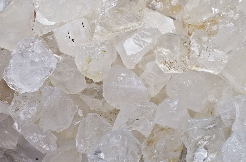 18 lbs Quartz Chunk Rough Stones – Natural Crystal Mineral Specimens Tumbling