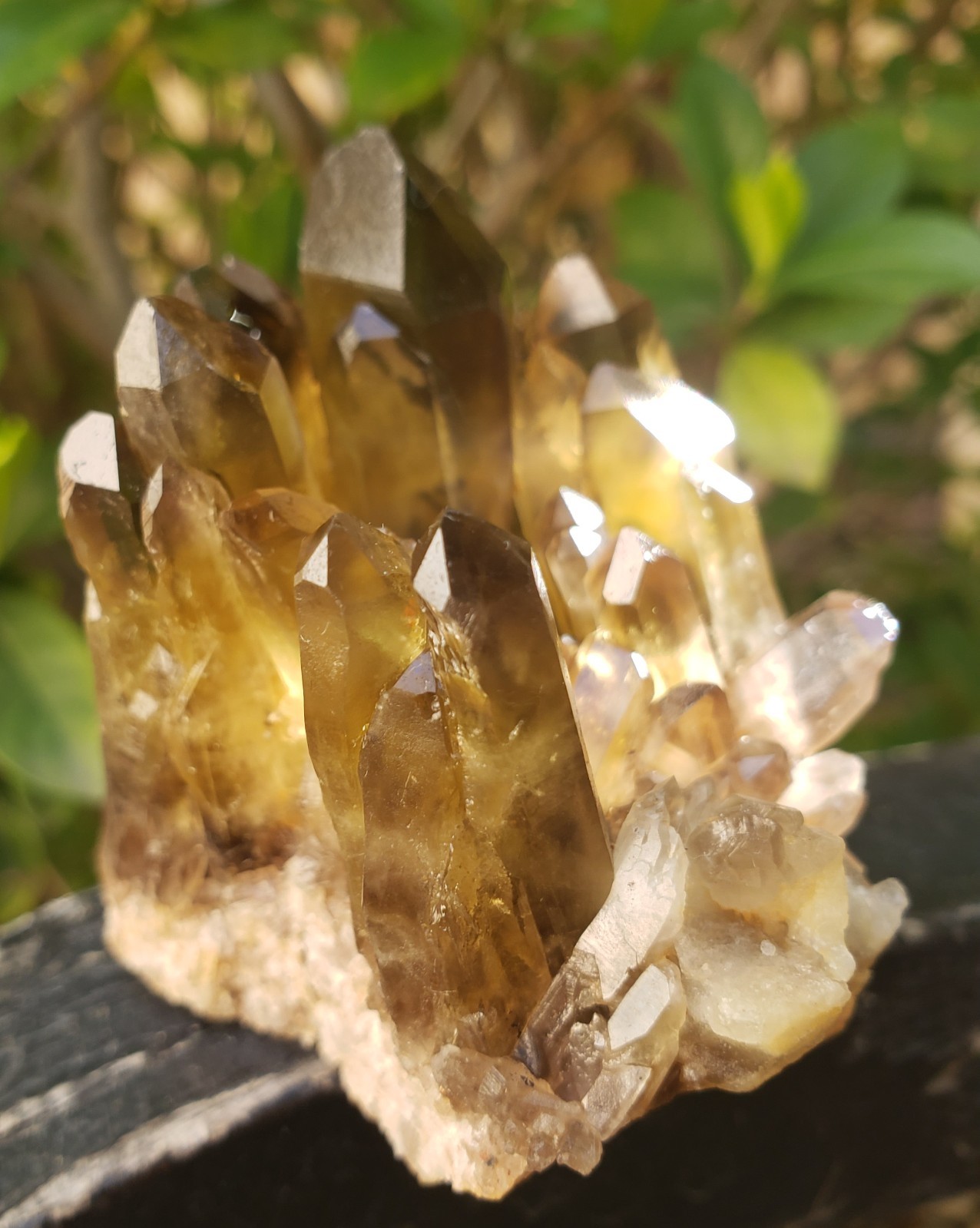 2.75″ Natural Smoky Citrine Quartz Crystal Cluster Mineral Specimen, 198g or 7oz