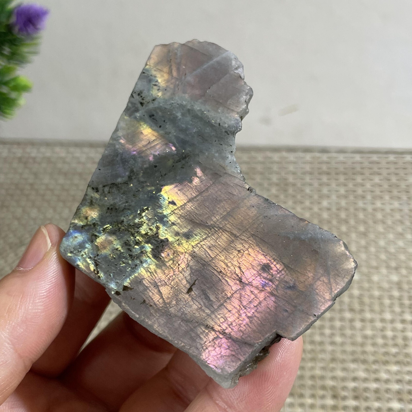 70g Top Labradorite Crystal Stone Natural Rough Mineral Specimen Healing