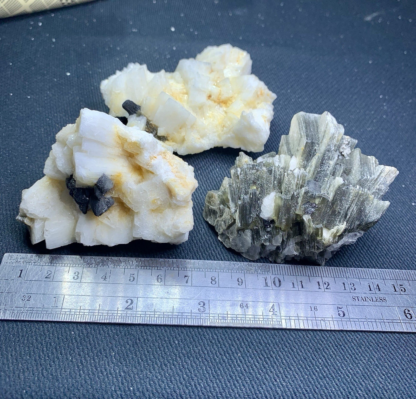 Rare Columbite Crystals Combine Mica & Feldspar Specimen Lot, Rare Minerals