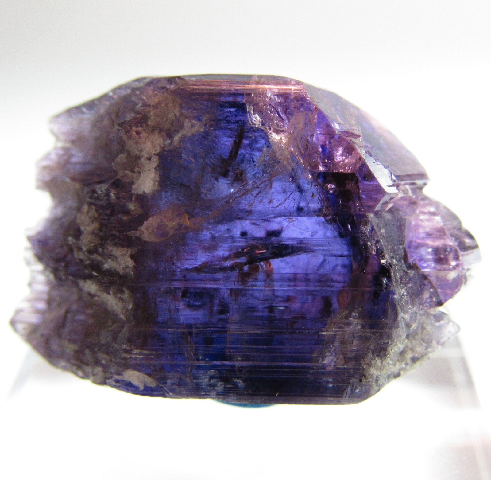 ULTIMATE INTENSE NEON PURPLE UNHEATED GEM TANZANITE DT CRYSTAL!!! TANZANIA