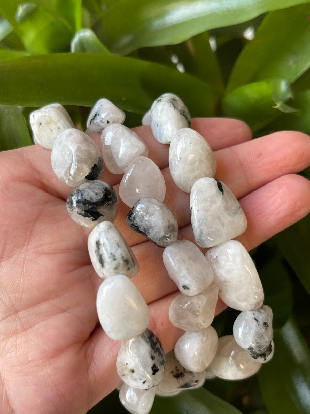Grade A++ Rainbow Moonstone Crystal Nugget Bracelet 13-19 mm, Wholesale Bulk Lot