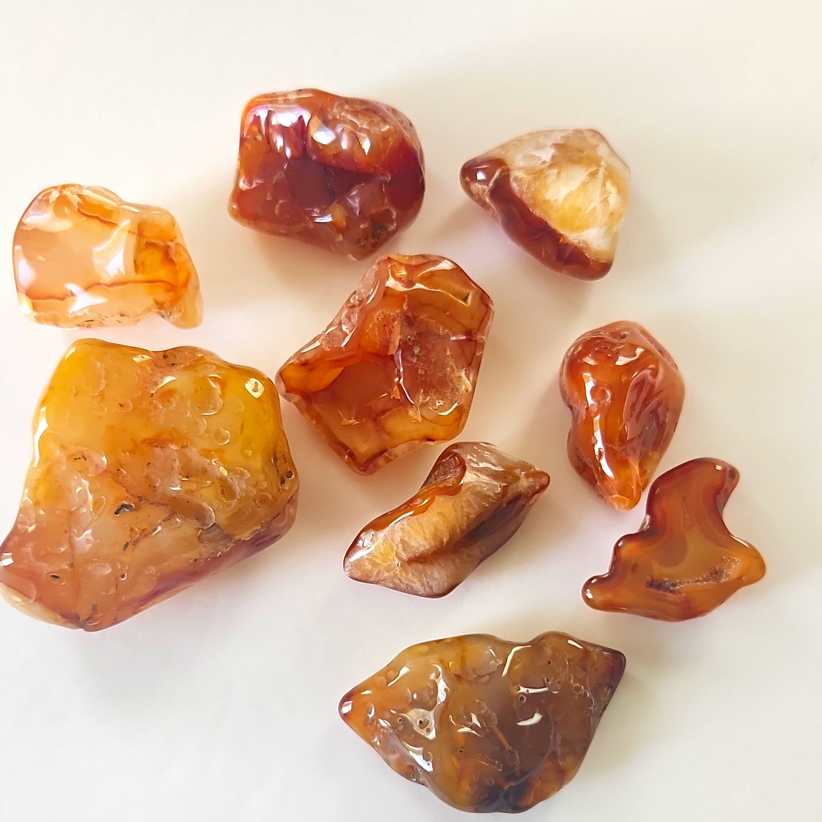 Carnelian Agate Oregon Tumbled One Pound