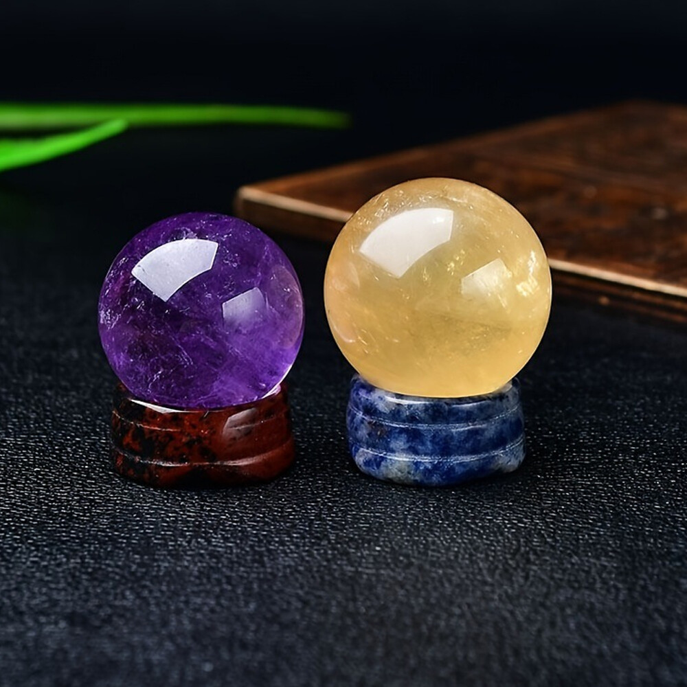 3x Crystal Base Display Sphere Egg Support Ball Stand Holder Natural Stone