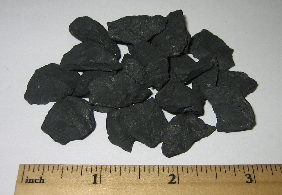 20+ NATURAL ROUGH SHUNGITE HEALING PURIFICATION STONE MINERALS RUSSIA ~ 50grams