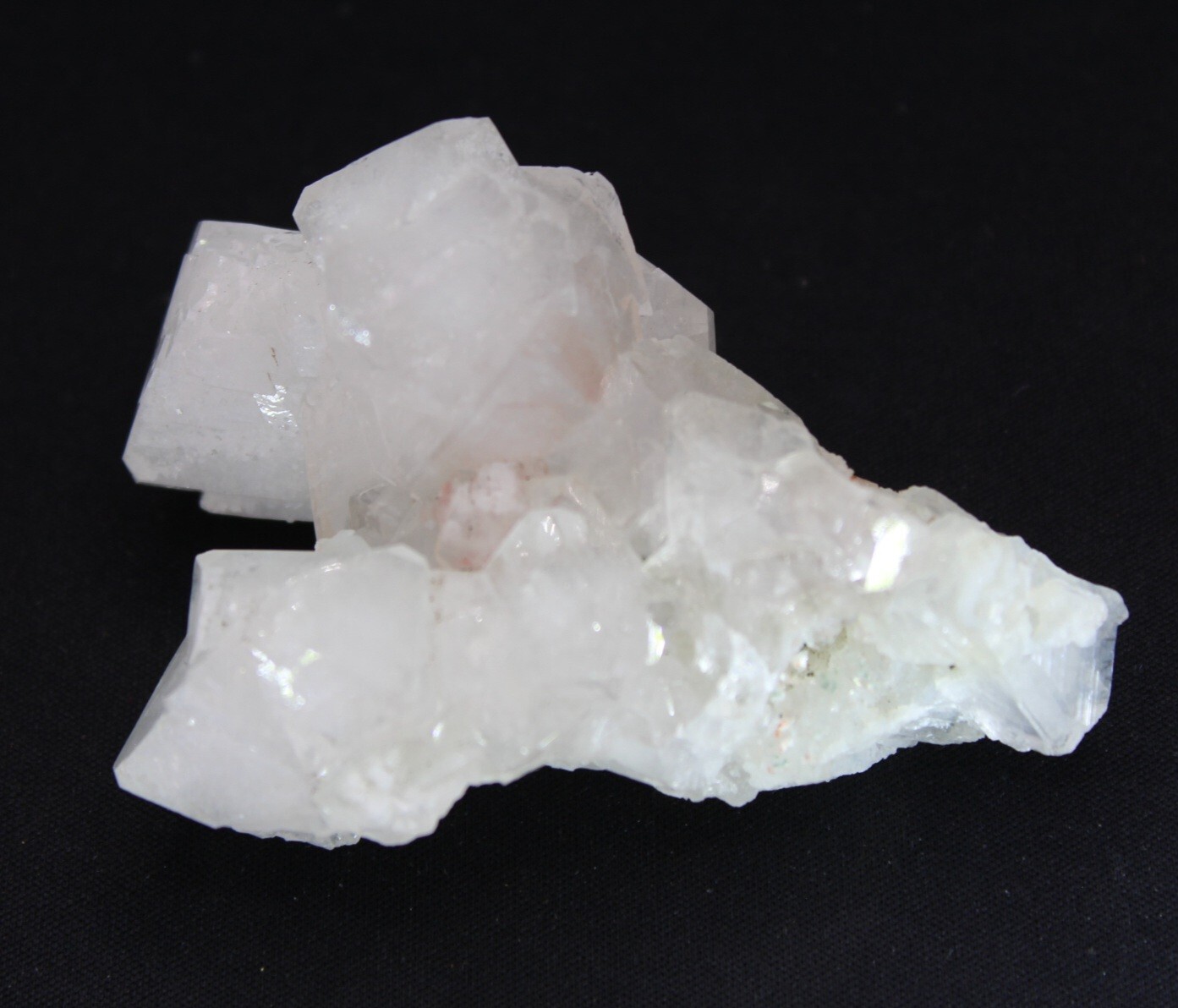 Clear Apophyllite Cluster on Chalcedony Matrix Crystal Rock Raw Mineral 110g