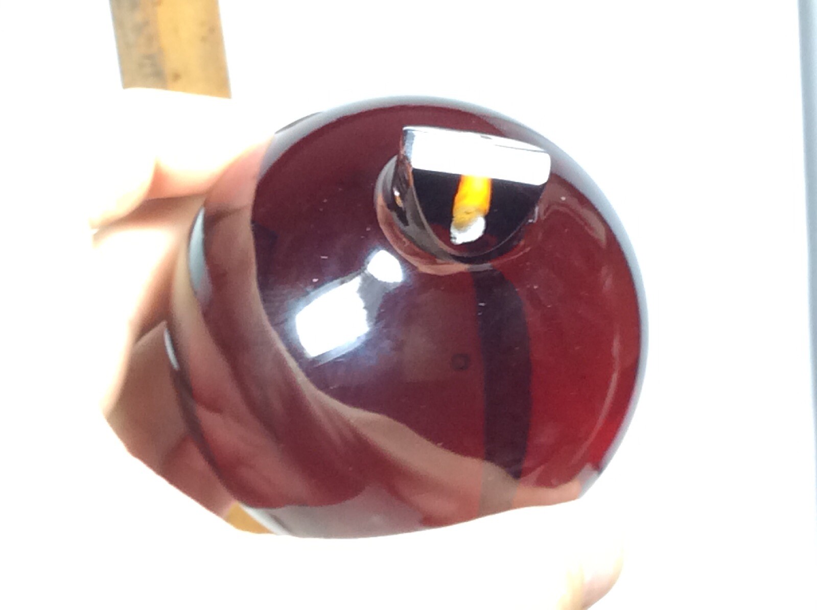 RED ORANGE BROWN ROOTBEER AMBER Crystal Balls Sphere Round Photography Decor