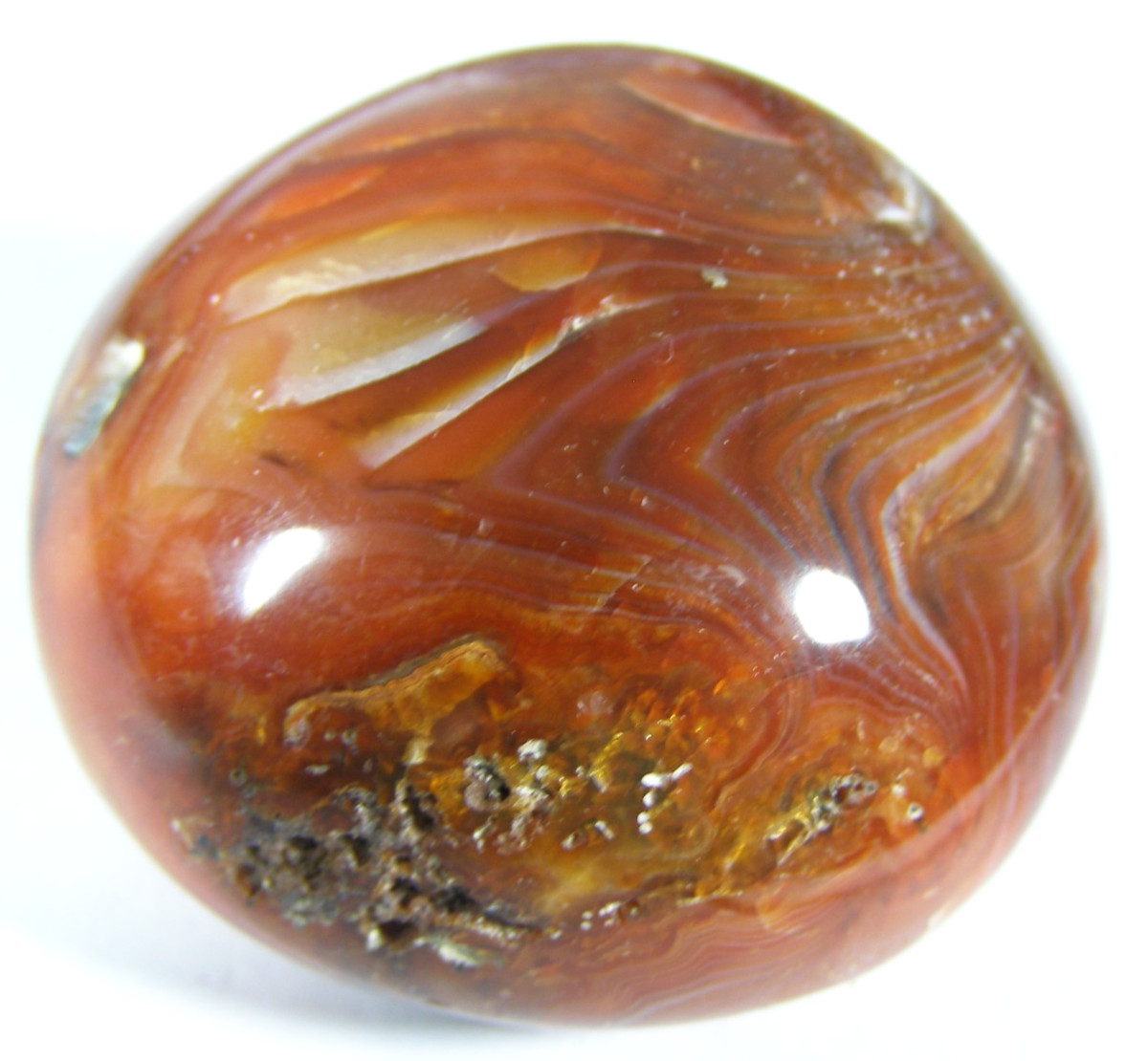 CARNELIAN PALMSTONE / PEBBLE – 3.9 x 3.8 x 2.6 cm 62 gm blood, fertility #C