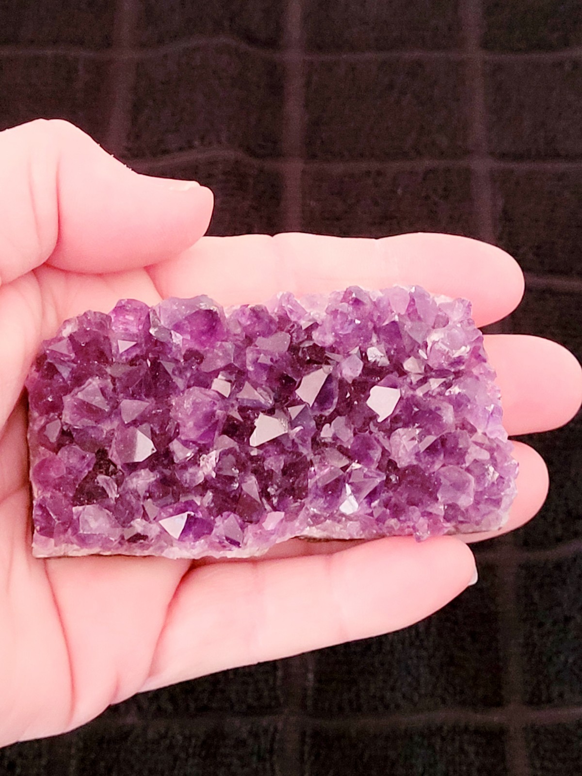 110Grams Raw Natural Purple Amethyst Geode 3.9oz Cluster Crystal Quartz Gemstone
