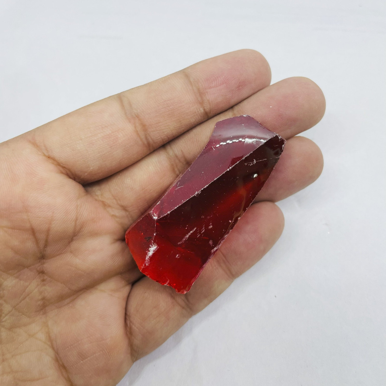 Red Ruby Zircon Crystal Rough 200-250ct| Healing Gemtone for Chakra Balancing