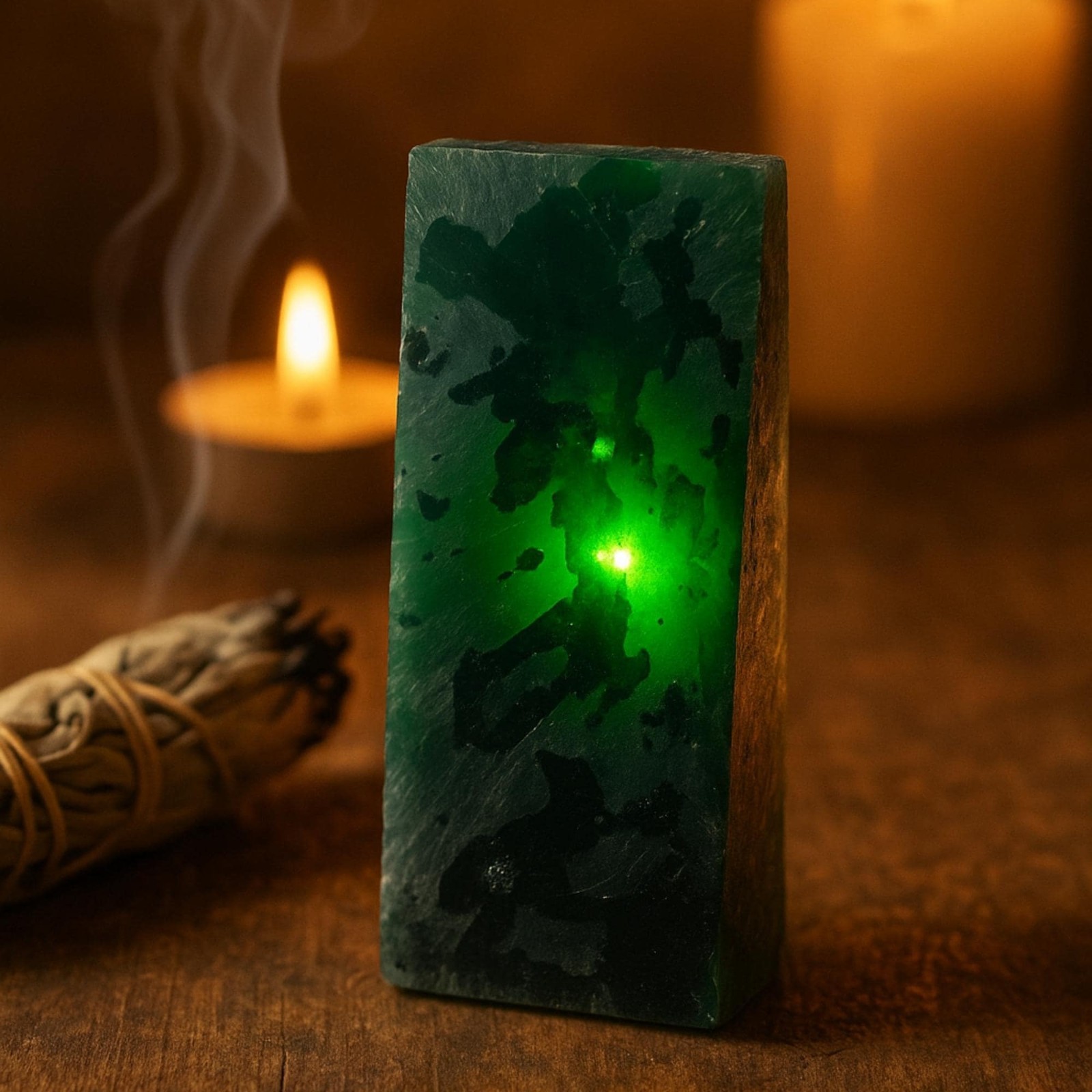 Emerald Raw Slice 620CT Natural Green Gemstone Slab Specimen for Collector