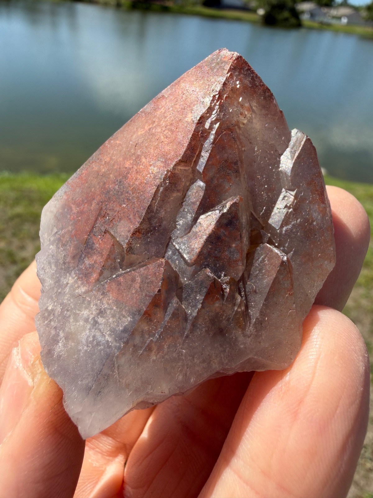 Auralite 23 Crystal Multi record keepers and Phantom from Canada 106 grams 2.25″