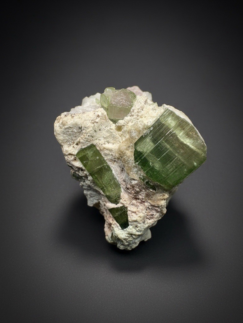 Watermelon Tourmaline on Matrix | Collector Mineral Specimen | Pakistan