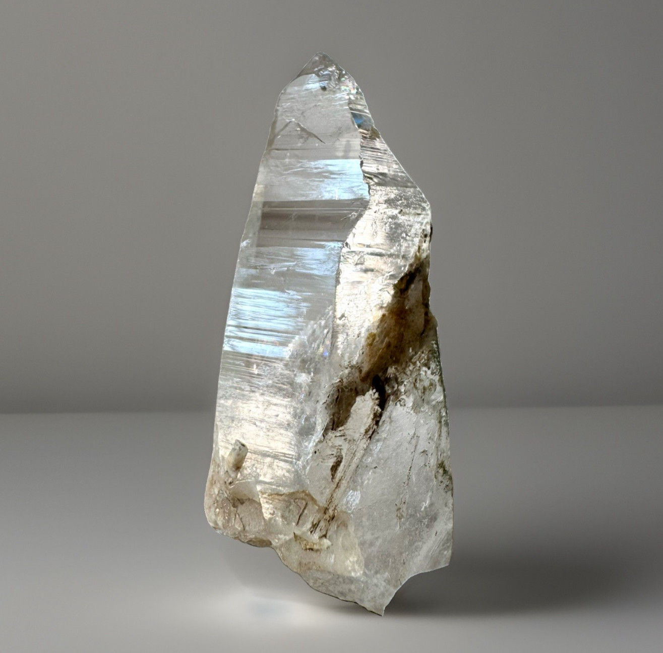 “Snow Chapel” High Clarity Ganesh Himalayan Quartz Interference Pattern Crystal
