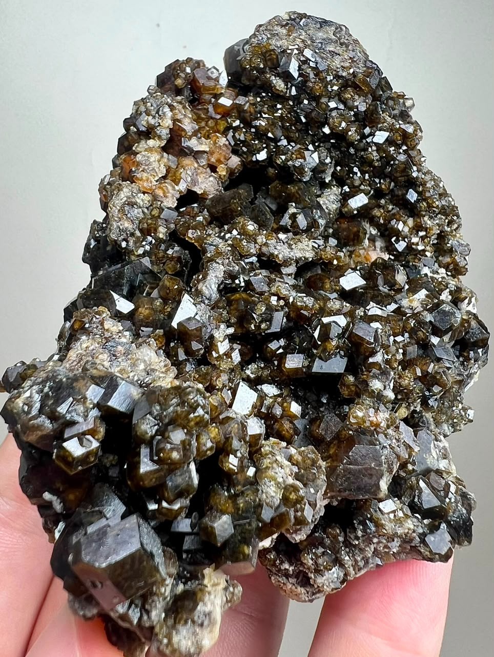 331 G,Top Quality Natural Andradite Garnet Crystals Huge Specimen From Pakistan