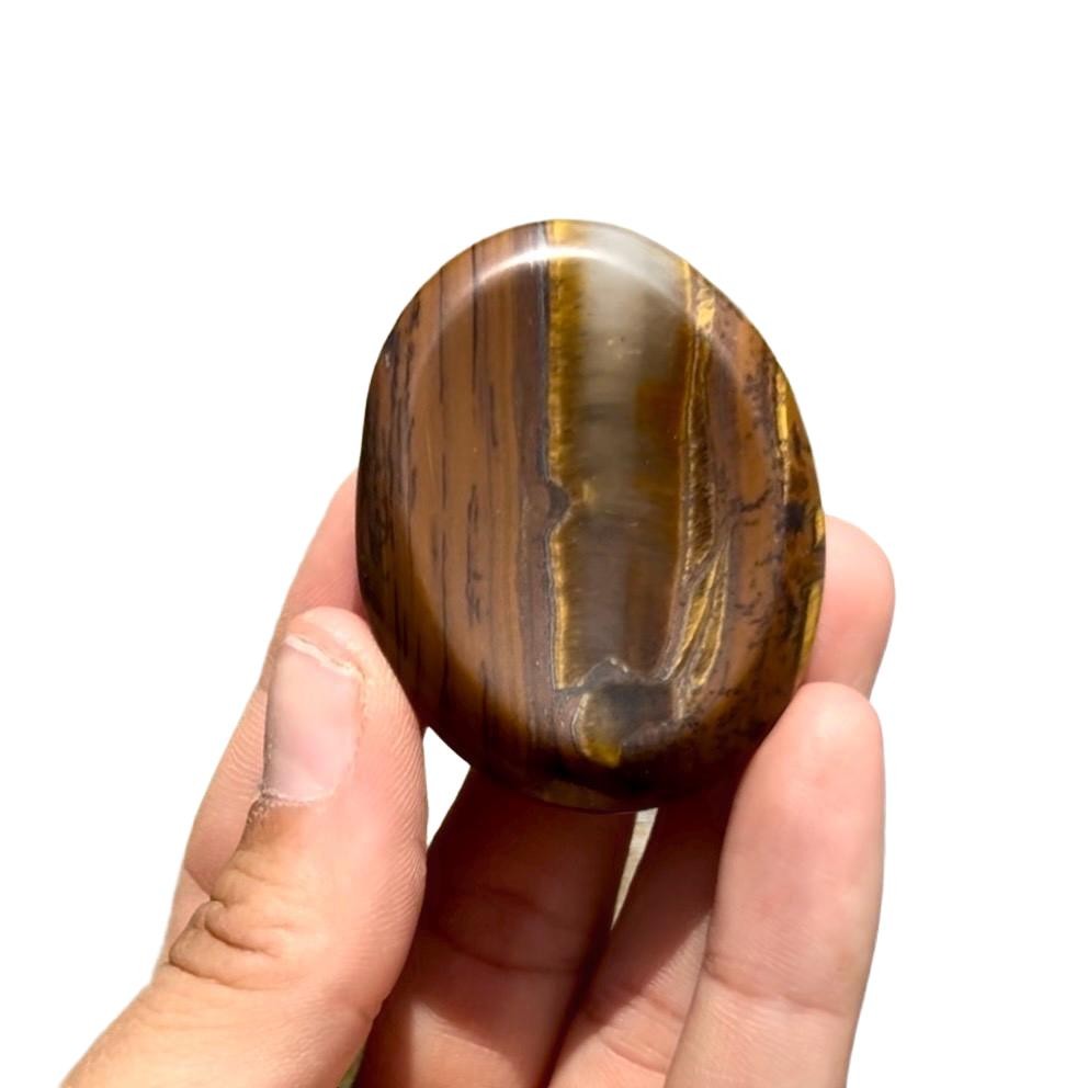 Mugglestone Worry Stone – Polished Natural Tiger Iron from Western Australia