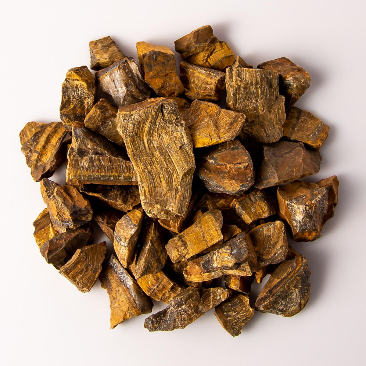 1 lb Rough Tigers Eye Gemstone Crystals 30-55 Stones Gem Rock Tumble Specimens