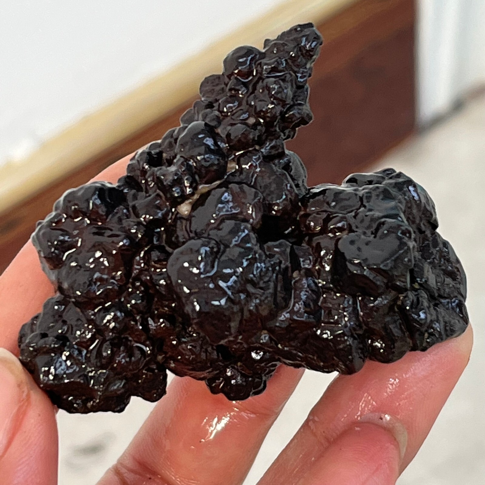 106g Limonite & Hematite pseudomorph after Marcasite – Prophecy Stone p67