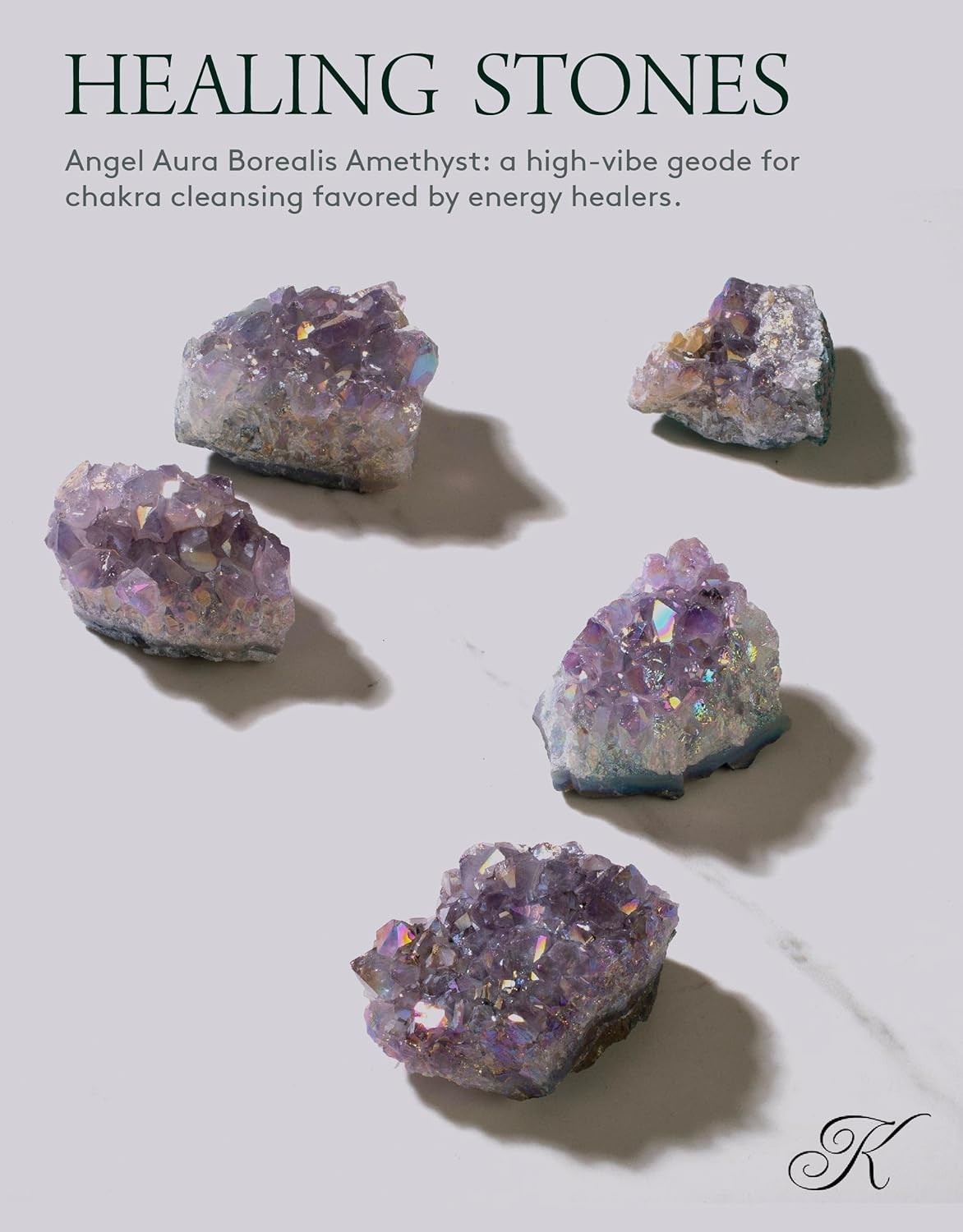 Angel Aura Amethyst – Titanium-Bonded High-Energy Amatista for Reiki, Wicca, …